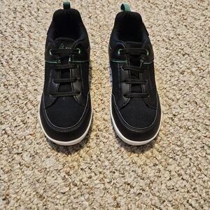 Stylish Kids Sneakers in Black and Green